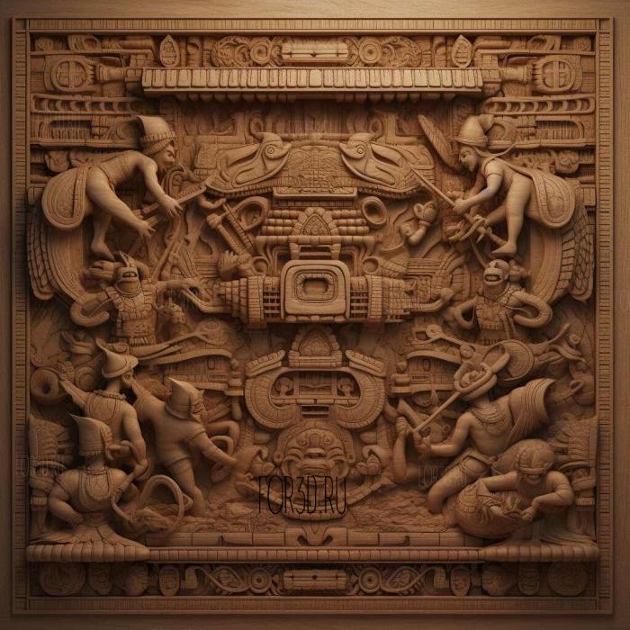 Mayans MCseries 3 stl model for CNC